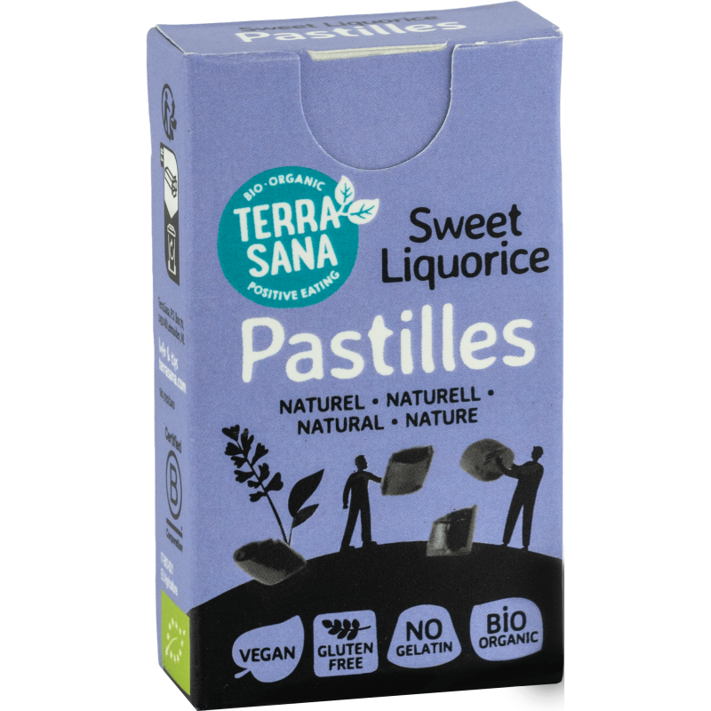 Réglisse Pastilles Nature 25g Terrasana