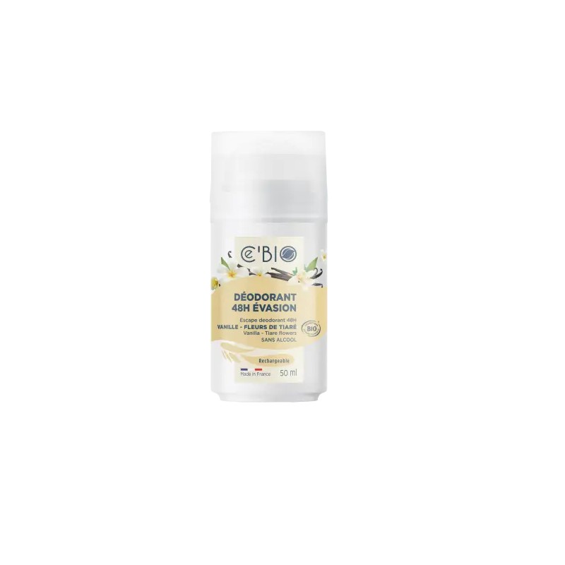 Déodorant 48h Évasion Roll-on 50ml C.E Bio Ce'Bio  dans votre magasin bio en ligne Etiketbio.eu