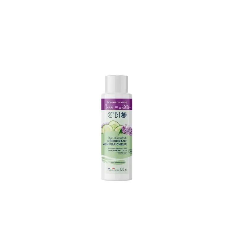 Déodorant 48h Fraîcheur Recharge 100ml C.E Bio Ce'Bio  dans votre magasin bio en ligne Etiketbio.eu