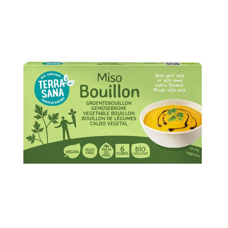 Bouillon Légumes Miso 6x10g Terrasana TerraSana  dans votre magasin bio en ligne Etiketbio.eu