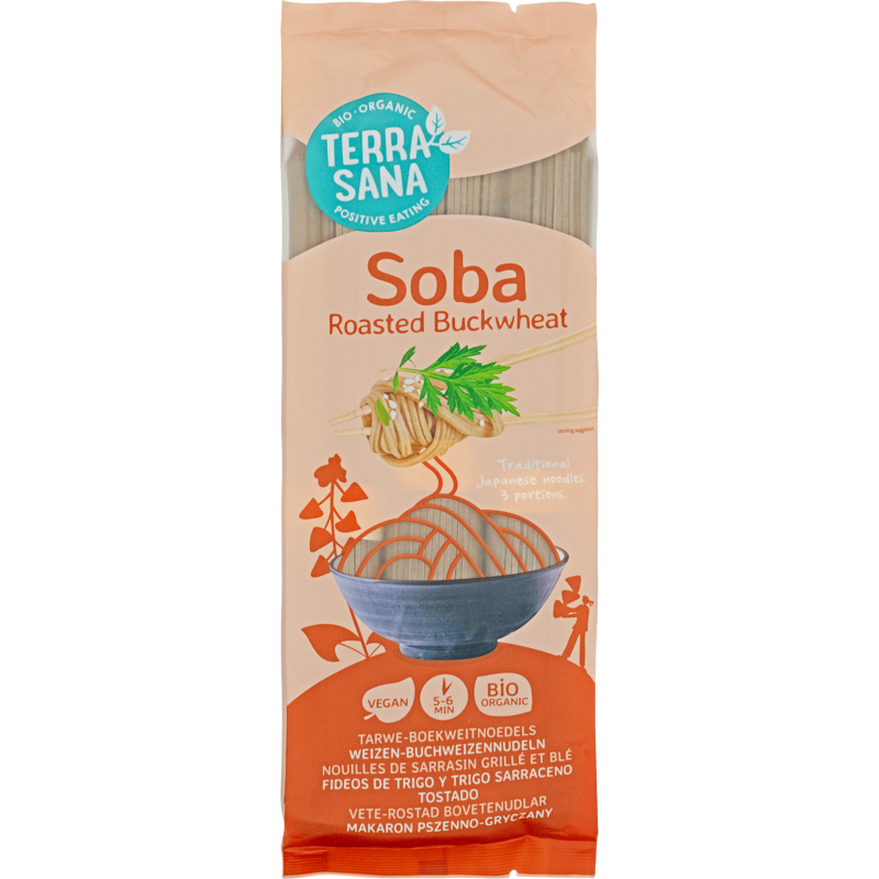 Soba Sarrasin Grillé & Blé 250g Terrasana TerraSana  dans votre magasin bio en ligne Etiketbio.eu