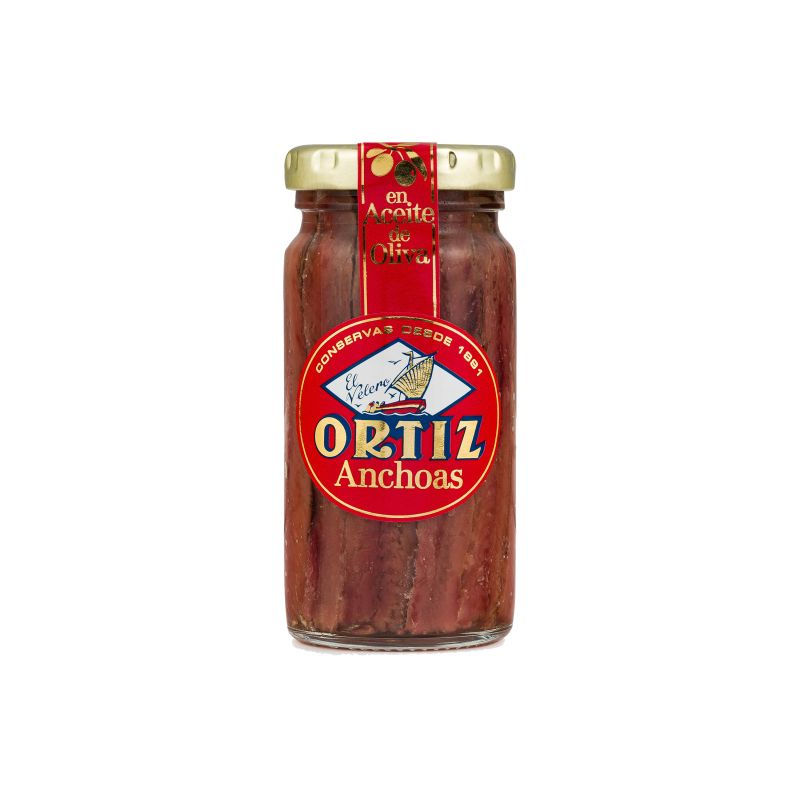 Filets Anchois Huile d’Olive Bocal Ortiz Ortiz  dans votre magasin bio en ligne Etiketbio.eu
