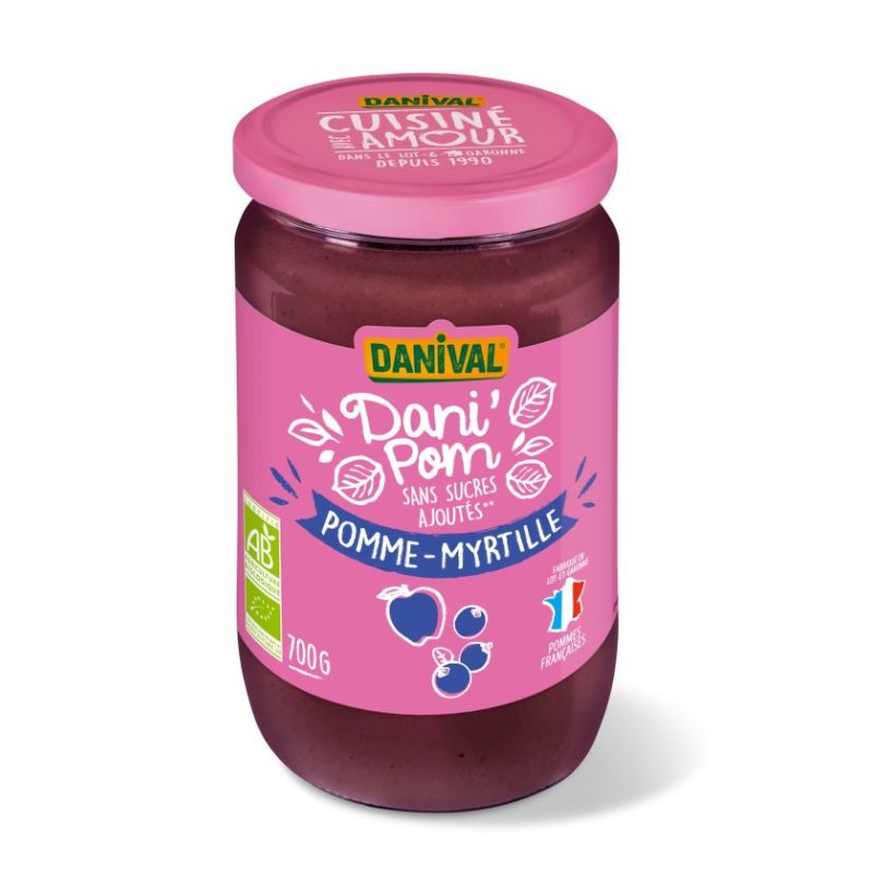 Dani’Pom Pomme Myrtille 700g Danival Danival dans votre magasin bio en ligne Etiketbio.eu Dani’Pom Pomme Myrtille 700g Danival Danival dans votre magasin bio en ligne Etiketbio.eu