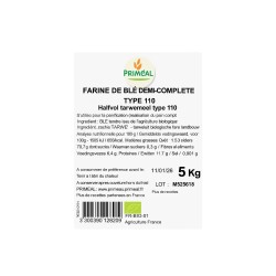 Farine de Blé T110 5kg Priméal Priméal  dans votre magasin bio en ligne Etiketbio.eu