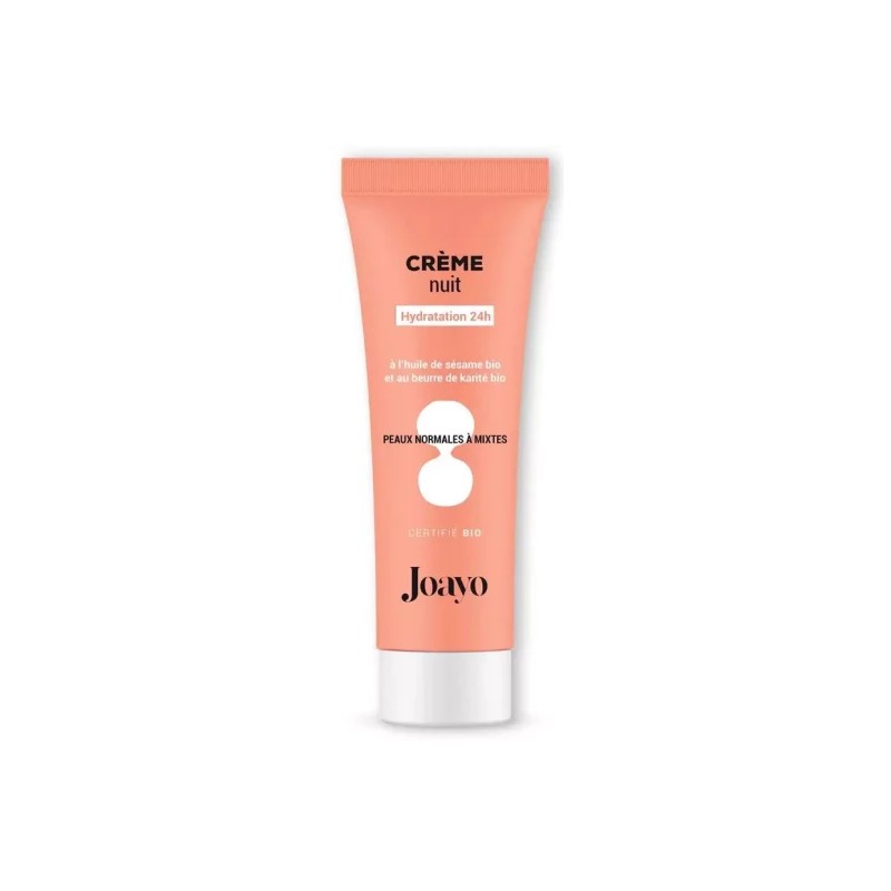 Crème Nuit Peaux Normales & Mixtes 50ml Joayo Joayo  dans votre magasin bio en ligne Etiketbio.eu
