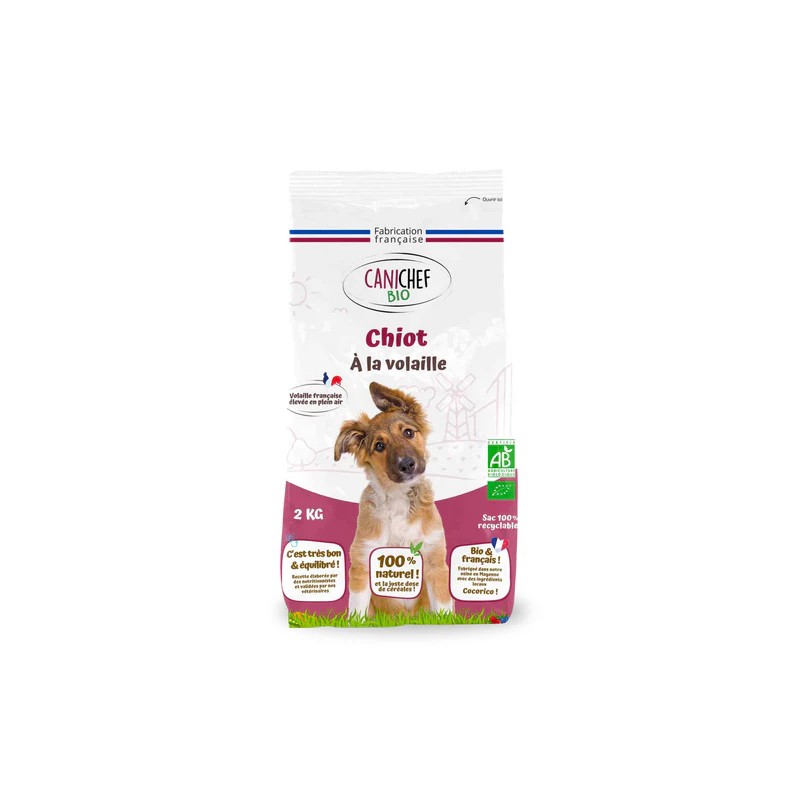 Croquettes Chiot 2kg Canichef Canichef Bio dans votre magasin bio en ligne Etiketbio.eu Croquettes Chiot 2kg Canichef Canichef Bio dans votre magasin bio en ligne Etiketbio.eu