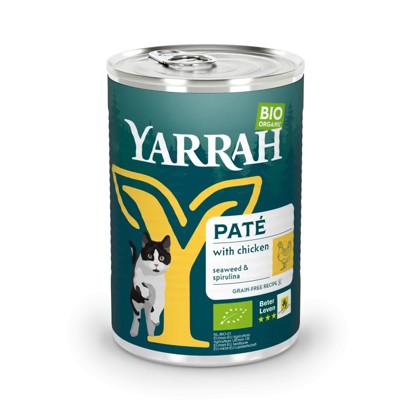Yarrah Boîte Poulet Spiruline Algues Chat 400 g Yarrah dans votre magasin bio en ligne Etiketbio.eu Yarrah Boîte Poulet Spiruline Algues Chat 400 g Yarrah dans votre magasin bio en ligne Etiketbio.eu