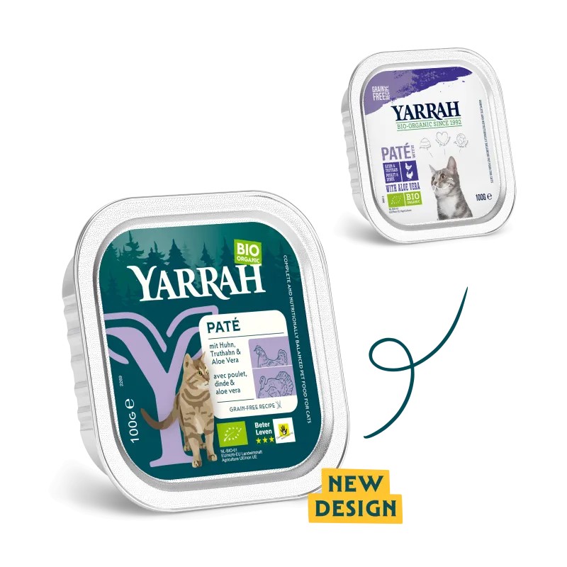 Yarrah Barquette Poulet Dinde Aloe Vera 100 g Yarrah  dans votre magasin bio en ligne Etiketbio.eu