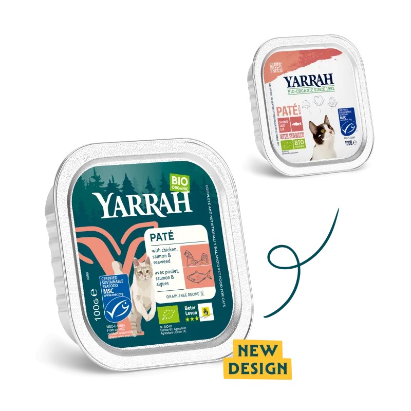 Yarrah Barquette Saumon Bio Chat 100 g Yarrah dans votre magasin bio en ligne Etiketbio.eu Yarrah Barquette Saumon Bio Chat 100 g Yarrah dans votre magasin bio en ligne Etiketbio.eu