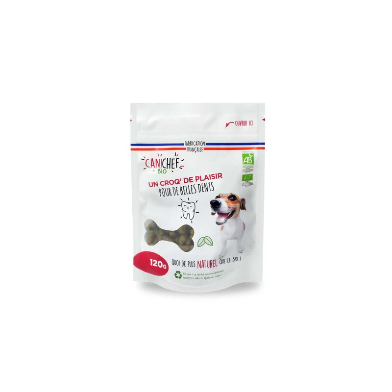 Canichef Friandises Bucco-Dentaire Chien 120 g Canichef Bio  dans votre magasin bio en ligne Etiketbio.eu