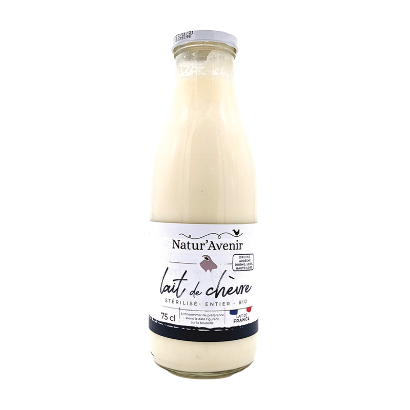 Lait de chevre sterilise entier 75cl - Naturavenir NATURAVENIR dans votre magasin bio en ligne Etiketbio.eu Lait de chevre sterilise entier 75cl - Naturavenir NATURAVENIR dans votre magasin bio en ligne Etiketbio.eu