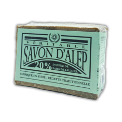 Savon d’Alep 20% Laurier 200 g Dr Theiss Dr. Theiss  dans votre magasin bio en ligne Etiketbio.eu