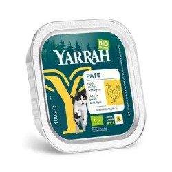 Pâtée bio chat sans céréales poulet 100g – Yarrah Yarrah  dans votre magasin bio en ligne Etiketbio.eu