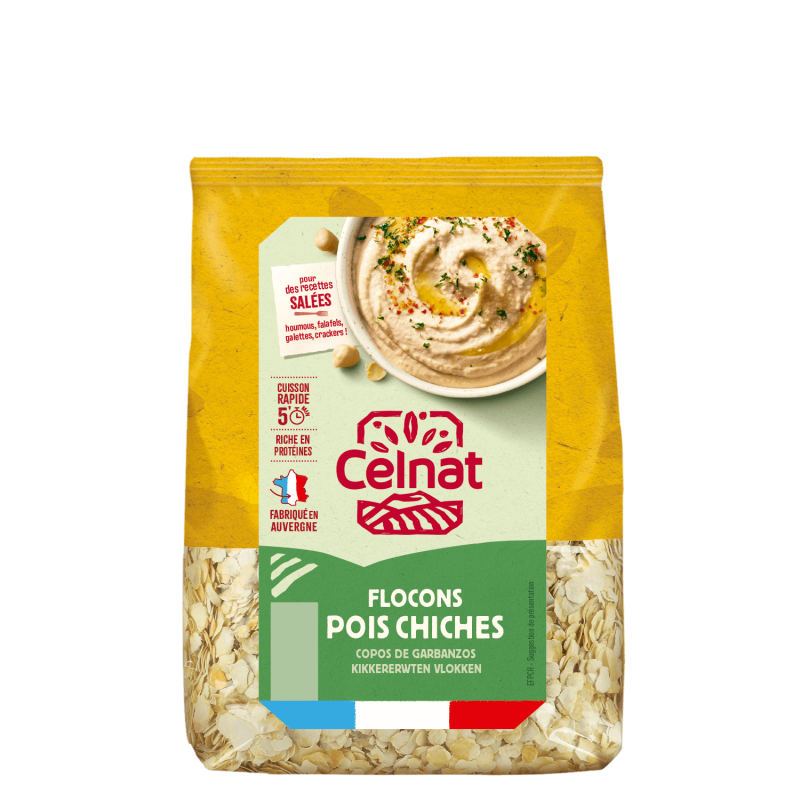 Flocons de pois chiche 350g Celnat  dans votre magasin bio en ligne Etiketbio.eu