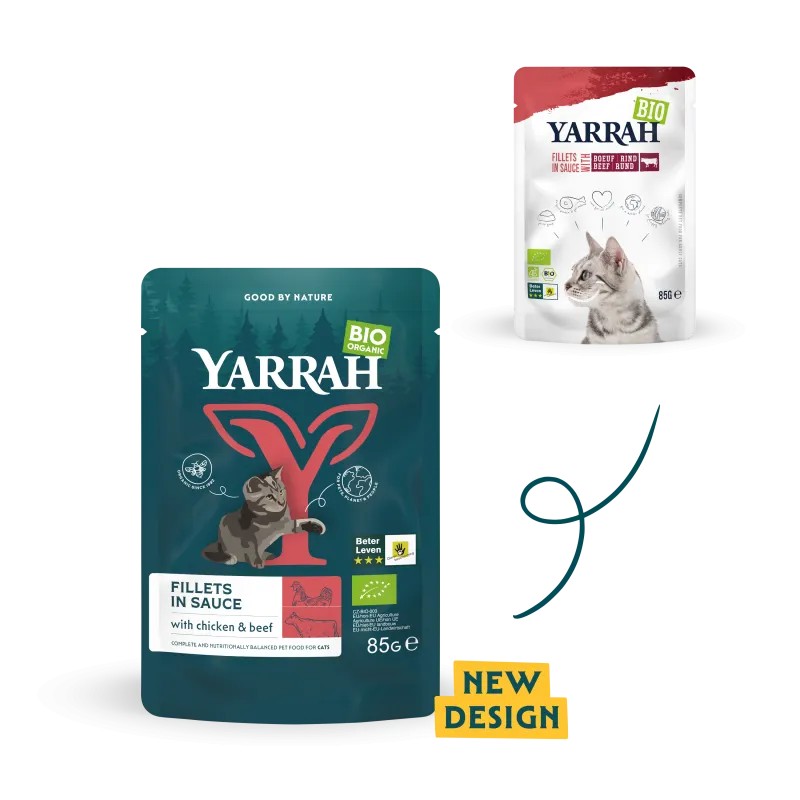 Filet en sauce bœuf chat bio 85g – Yarrah Yarrah dans votre magasin bio en ligne Etiketbio.eu Filet en sauce bœuf chat bio 85g – Yarrah Yarrah dans votre magasin bio en ligne Etiketbio.eu