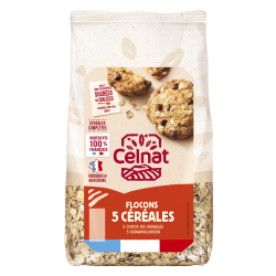 Flocons 5 cereales 500 g Celnat  dans votre magasin bio en ligne Etiketbio.eu