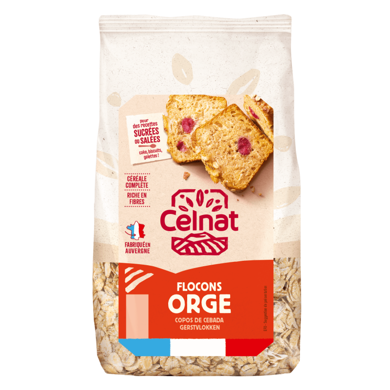 Flocons d'orge 500 g Celnat  dans votre magasin bio en ligne Etiketbio.eu