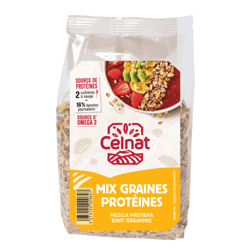 Mix graines proteines 250g Celnat Celnat  dans votre magasin bio en ligne Etiketbio.eu Mix graines proteines 250g Celnat Celnat  dans votre magasin bio en ligne Etiketbio.eu