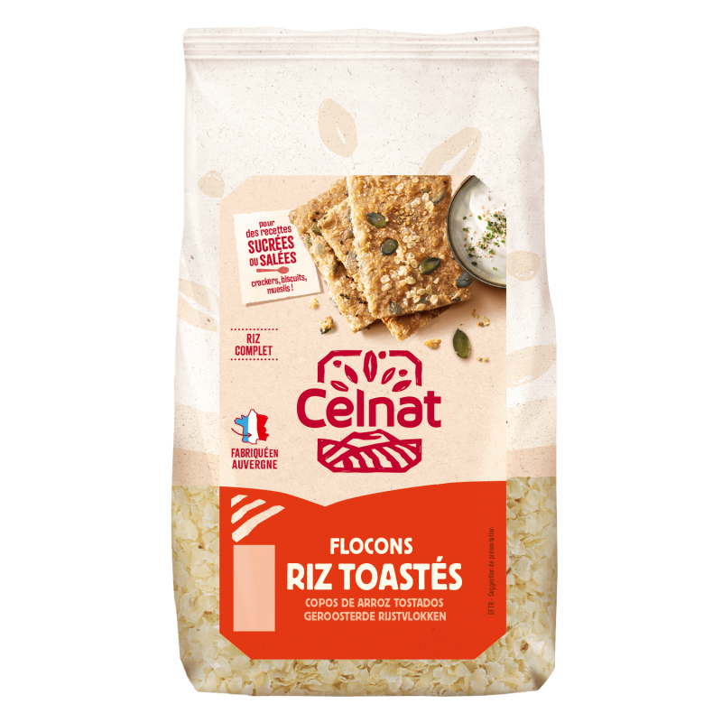 Flocons de riz toastes 500g Celnat Celnat  dans votre magasin bio en ligne Etiketbio.eu Flocons de riz toastes 500g Celnat Celnat  dans votre magasin bio en ligne Etiketbio.eu