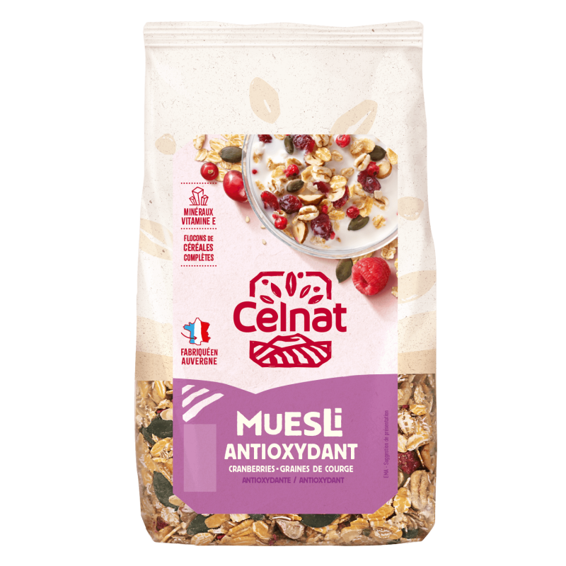 Muesli Antioxydant Celnat 375 g Celnat dans votre magasin bio en ligne Etiketbio.eu Muesli Antioxydant Celnat 375 g Celnat dans votre magasin bio en ligne Etiketbio.eu