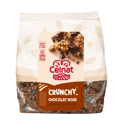 Crunchy chocolat noir 500g Celnat Celnat  dans votre magasin bio en ligne Etiketbio.eu