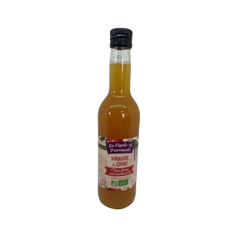 Vinaigre de cidre non filtré 50 cl La Cigale Provençale La Cigale Provençale  dans votre magasin bio en ligne Etiketbio.eu