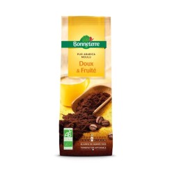 Cafe moulu doux fruite pur arabica 250g Bonneterre  dans votre magasin bio en ligne Etiketbio.eu