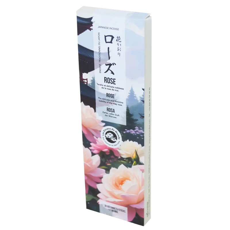 Rouleau japonais encens rose Les Encens du Monde Les encens du monde  dans votre magasin bio en ligne Etiketbio.eu