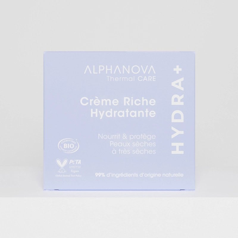 Crème riche hydratante Hydra+ Alphanova – 50 ml