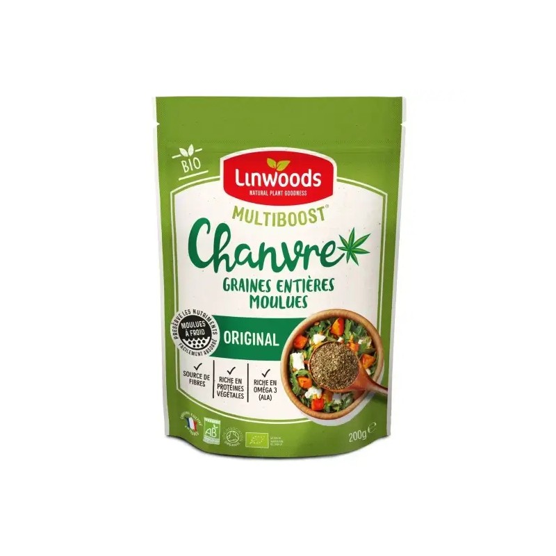 Graines de chanvre moulues Linwoods 200 g Linwoods  dans votre magasin bio en ligne Etiketbio.eu