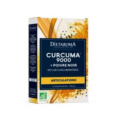 Curcuma poivre noir Dietaroma 60 comprimés Dietaroma  dans votre magasin bio en ligne Etiketbio.eu