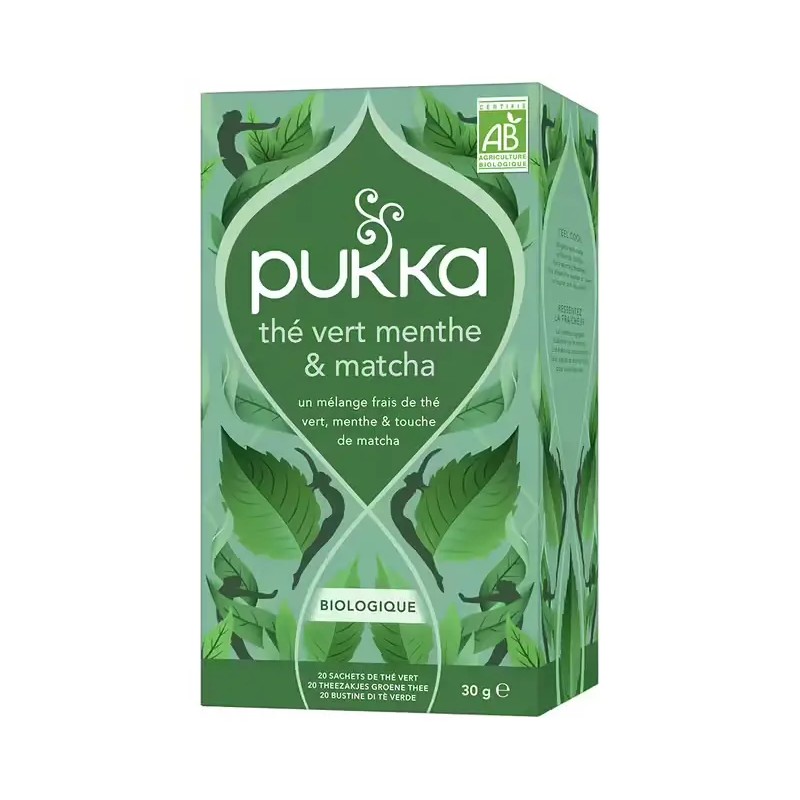 The vert matcha menthe (20 infusettes) Pukka  dans votre magasin bio en ligne Etiketbio.eu The vert matcha menthe (20 infusettes) Pukka  dans votre magasin bio en ligne Etiketbio.eu