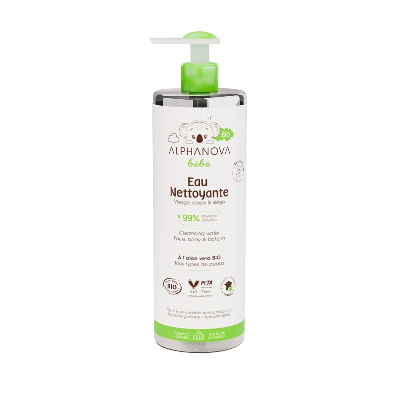 Eau nettoyante Alphanova Bébé 400 ml Alphanova dans votre magasin bio en ligne Etiketbio.eu Eau nettoyante Alphanova Bébé 400 ml Alphanova dans votre magasin bio en ligne Etiketbio.eu