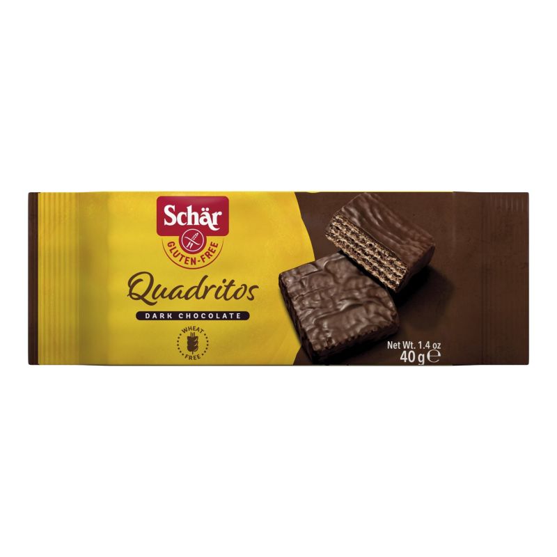 Gaufrettes Quadritos chocolat Schär 40g Gaufrettes Quadritos chocolat Schär 40g