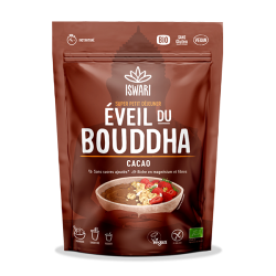Éveil du Bouddha Cacao Cru 360g Iswari Iswari  dans votre magasin bio en ligne Etiketbio.eu