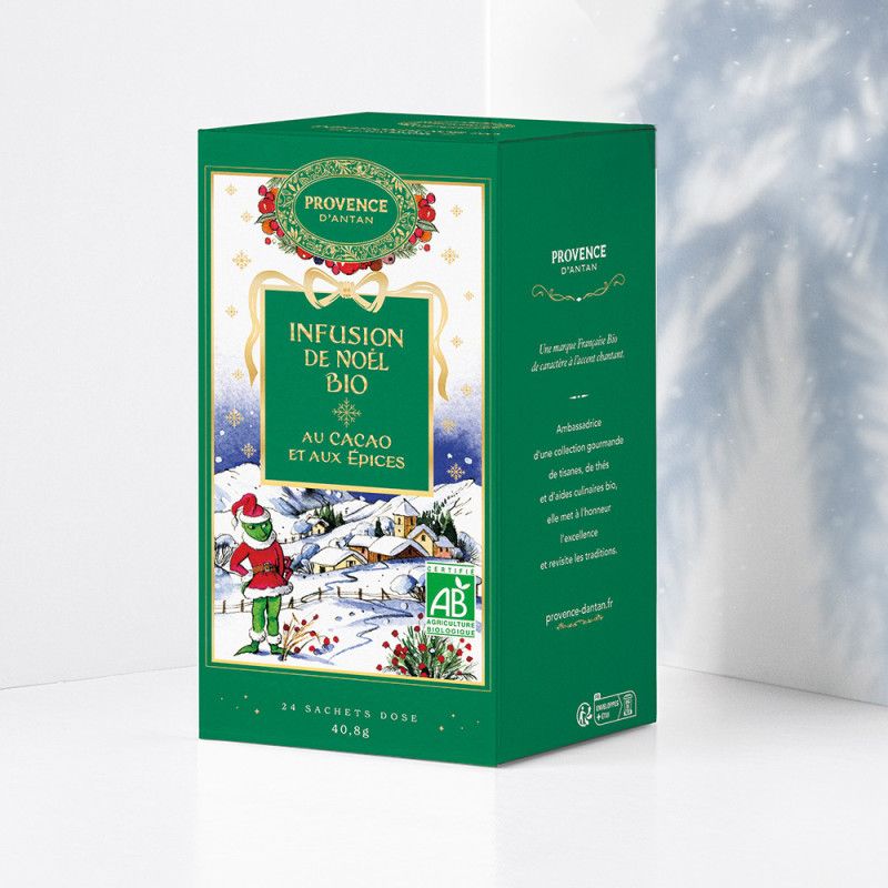 Infusion Noël cacao & épices Provence d’Antan Romon Nature  dans votre magasin bio en ligne Etiketbio.eu