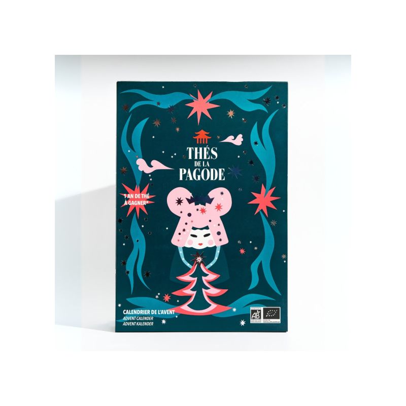 Calendrier Avent infusions Thés de la Pagode Les Thés de la Pagode  dans votre magasin bio en ligne Etiketbio.eu