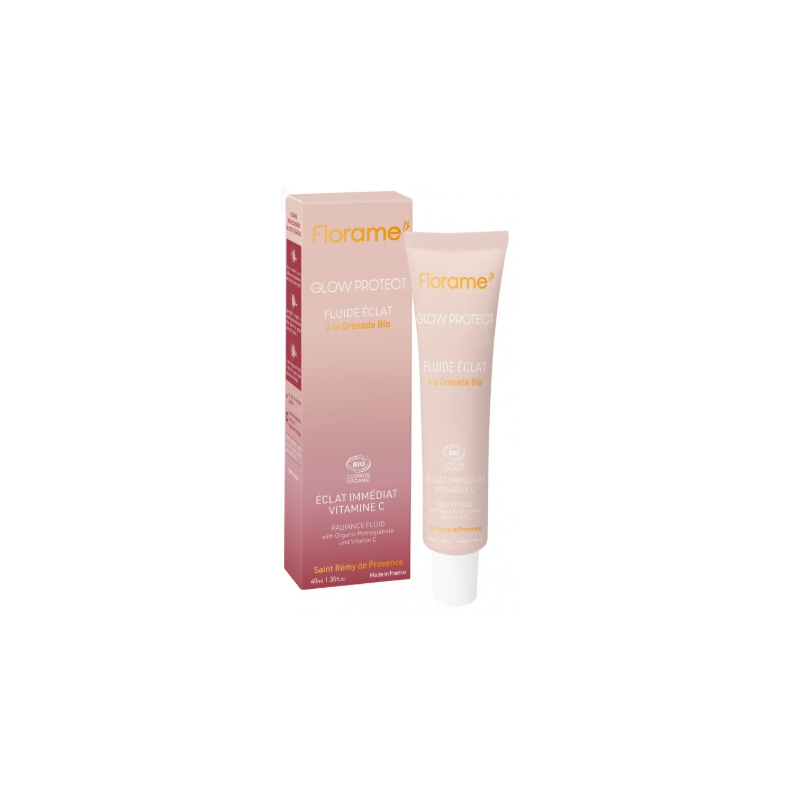 Fluide Éclat Glow Protect Florame 40 ml Florame  dans votre magasin bio en ligne Etiketbio.eu Fluide Éclat Glow Protect Florame 40 ml Florame  dans votre magasin bio en ligne Etiketbio.eu