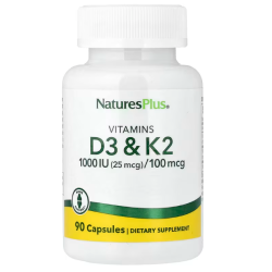 Vitamine D3 + K2 Nature’s Plus – 90 caps Nature's Plus  dans votre magasin bio en ligne Etiketbio.eu