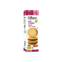 Mini biscuits fourrés cacao Céliane 125g Les Recettes de Céliane  dans votre magasin bio en ligne Etiketbio.eu