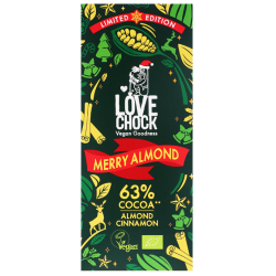 Chocolat noir amande cannelle 70g Lovechock   dans votre magasin bio en ligne Etiketbio.eu