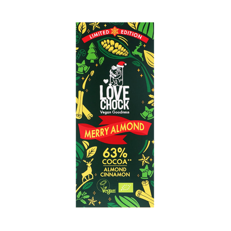 Chocolat noir amande cannelle 70g Lovechock   dans votre magasin bio en ligne Etiketbio.eu Chocolat noir amande cannelle 70g Lovechock   dans votre magasin bio en ligne Etiketbio.eu