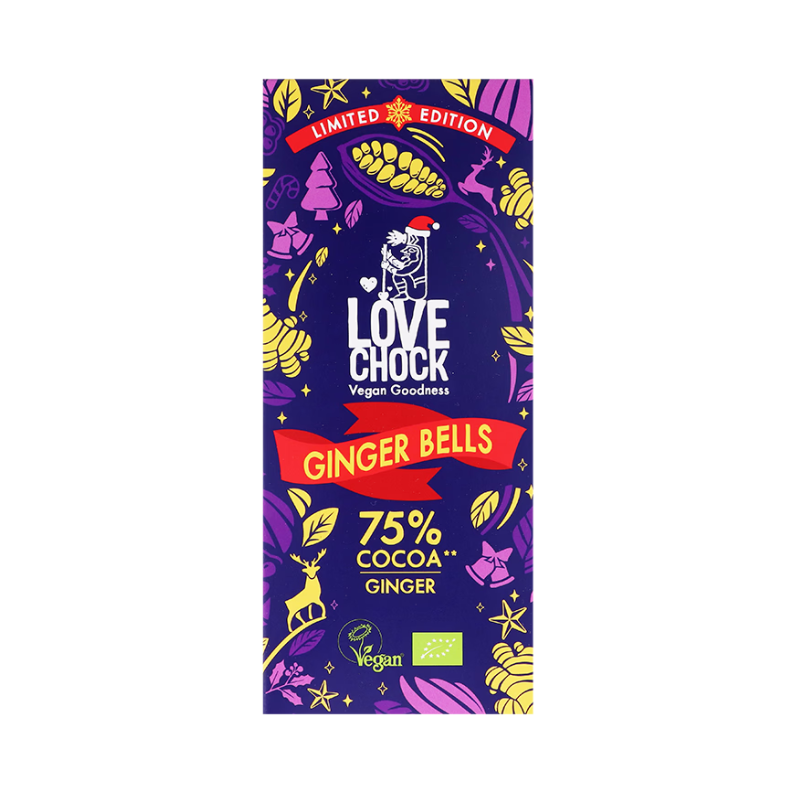 Chocolat noir gingembre 70g Lovechock   dans votre magasin bio en ligne Etiketbio.eu