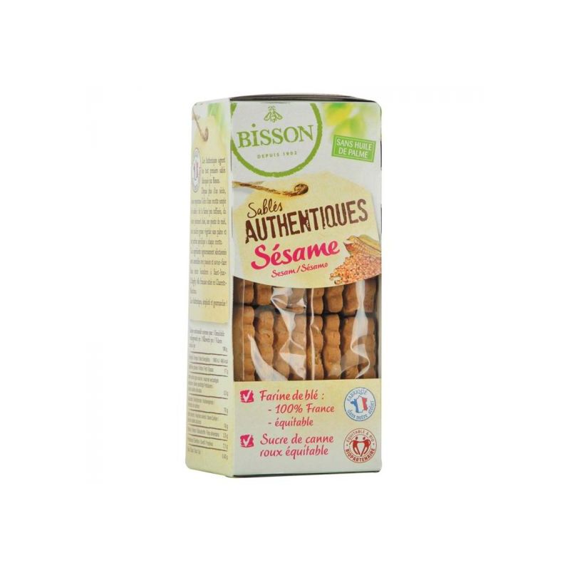 Biscuits sésame bio Bisson – 175 g Bisson  dans votre magasin bio en ligne Etiketbio.eu
