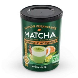 Matcha cannelle agrumes Aromandise – 170 g Aromandise  dans votre magasin bio en ligne Etiketbio.eu
