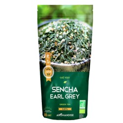 Thé vert Sencha Earl Grey Aromandise 85 g Aromandise  dans votre magasin bio en ligne Etiketbio.eu