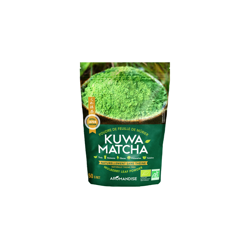 Kuwa Matcha bio Aromandise 50 g Aromandise  dans votre magasin bio en ligne Etiketbio.eu Kuwa Matcha bio Aromandise 50 g Aromandise  dans votre magasin bio en ligne Etiketbio.eu