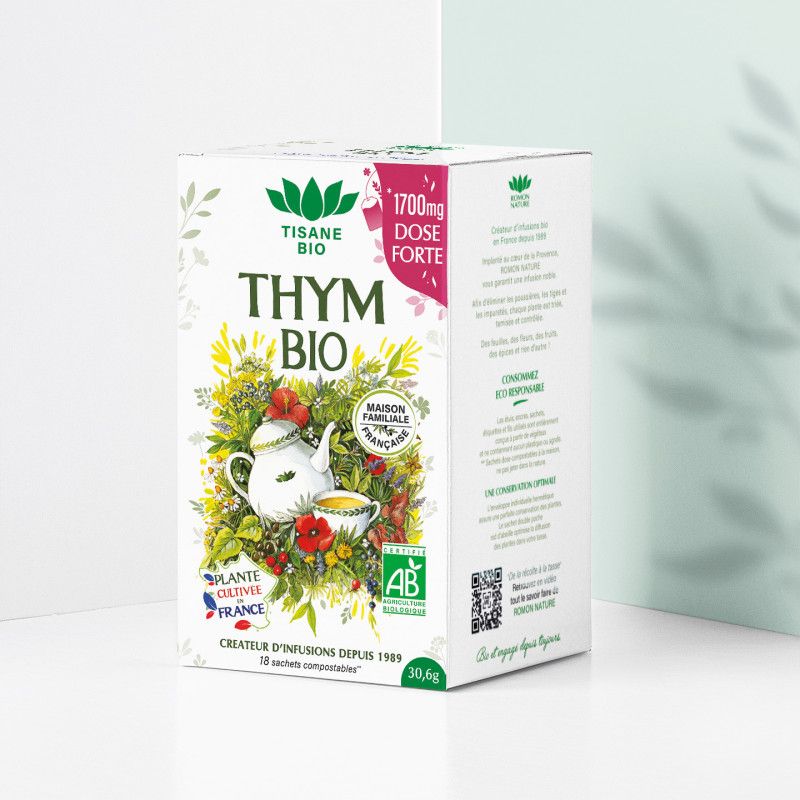 Thym bio Romon Nature – 20 sachets Romon Nature  dans votre magasin bio en ligne Etiketbio.eu