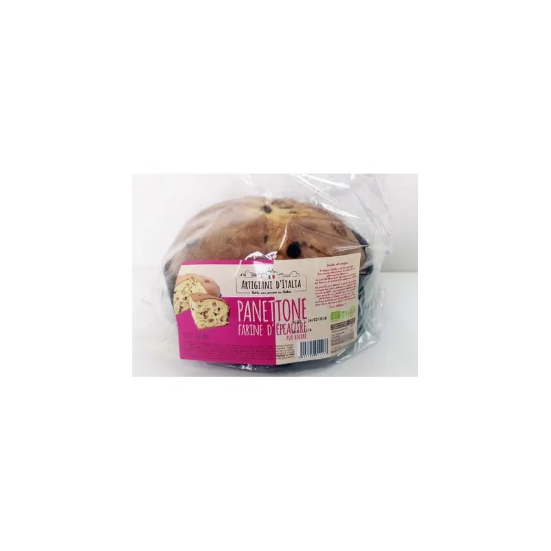 Panettone 100 % épeautre 500 g Artigiani d’Italia   dans votre magasin bio en ligne Etiketbio.eu Panettone 100 % épeautre 500 g Artigiani d’Italia   dans votre magasin bio en ligne Etiketbio.eu