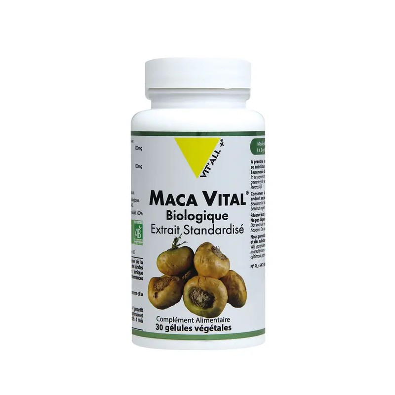 Maca vital® bio* 500mg extrait standardisé 30gels Vit'all +  dans votre magasin bio en ligne Etiketbio.eu Maca vital® bio* 500mg extrait standardisé 30gels Vit'all +  dans votre magasin bio en ligne Etiketbio.eu